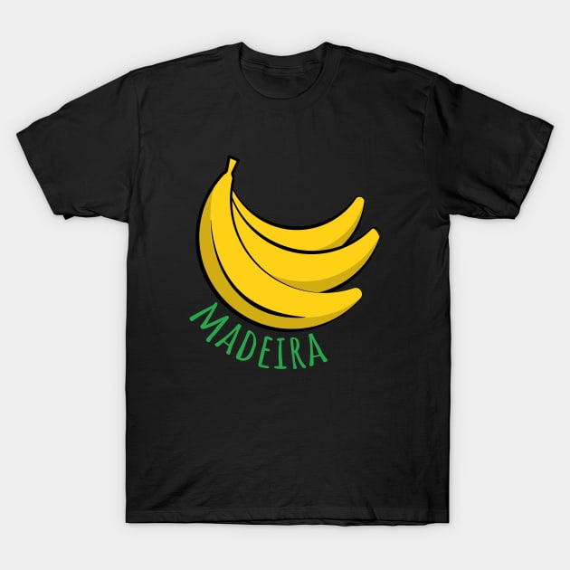 Madeira Island banana icon T-Shirt by Donaby